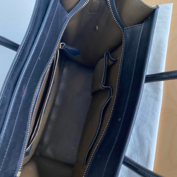 COPY - CELINE MINI LUGGAGE 3 COLOR LEATHER HANDBAG - Picture 7 of 10